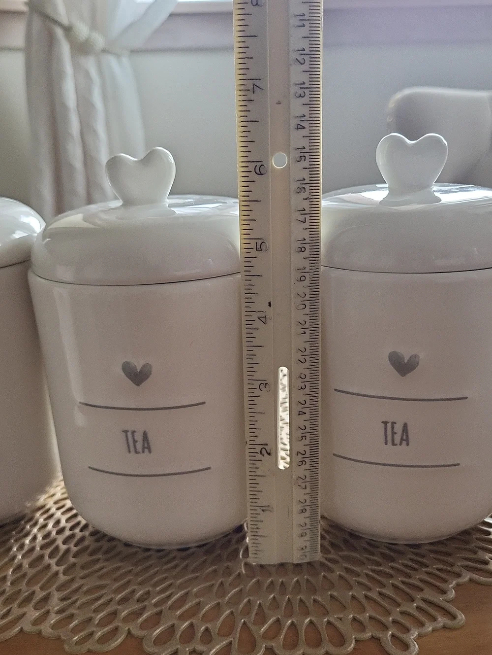 Potter's Studio Tea Containers Set Of 3.